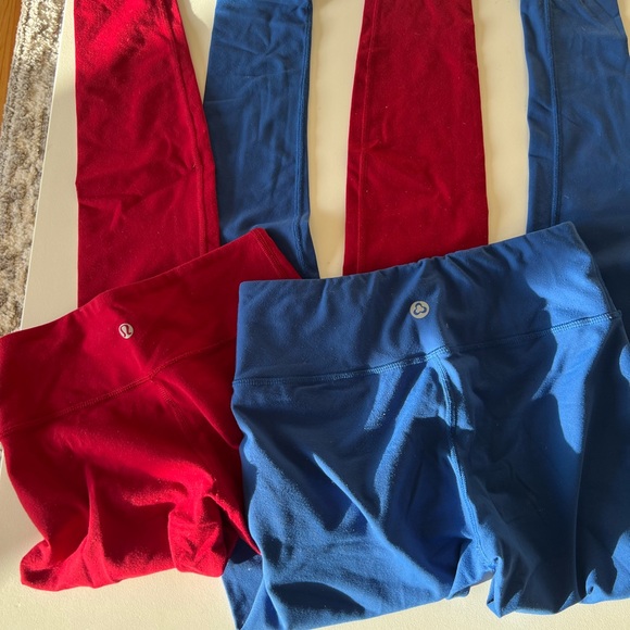 Red and Blue Leggings - Picture 2 of 2